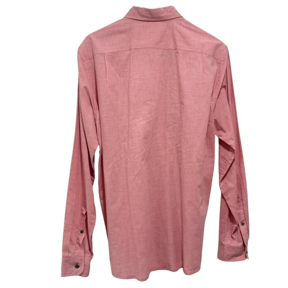 J. Crew Workshirt Mens Medium Pink Excellent Long Sleeve Cotton Button Down